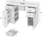VOWNER Manicure Table Nail Tech Desk with Dust Collector