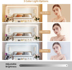MONO 47.2" Vanity Desk with Lighted Mirror