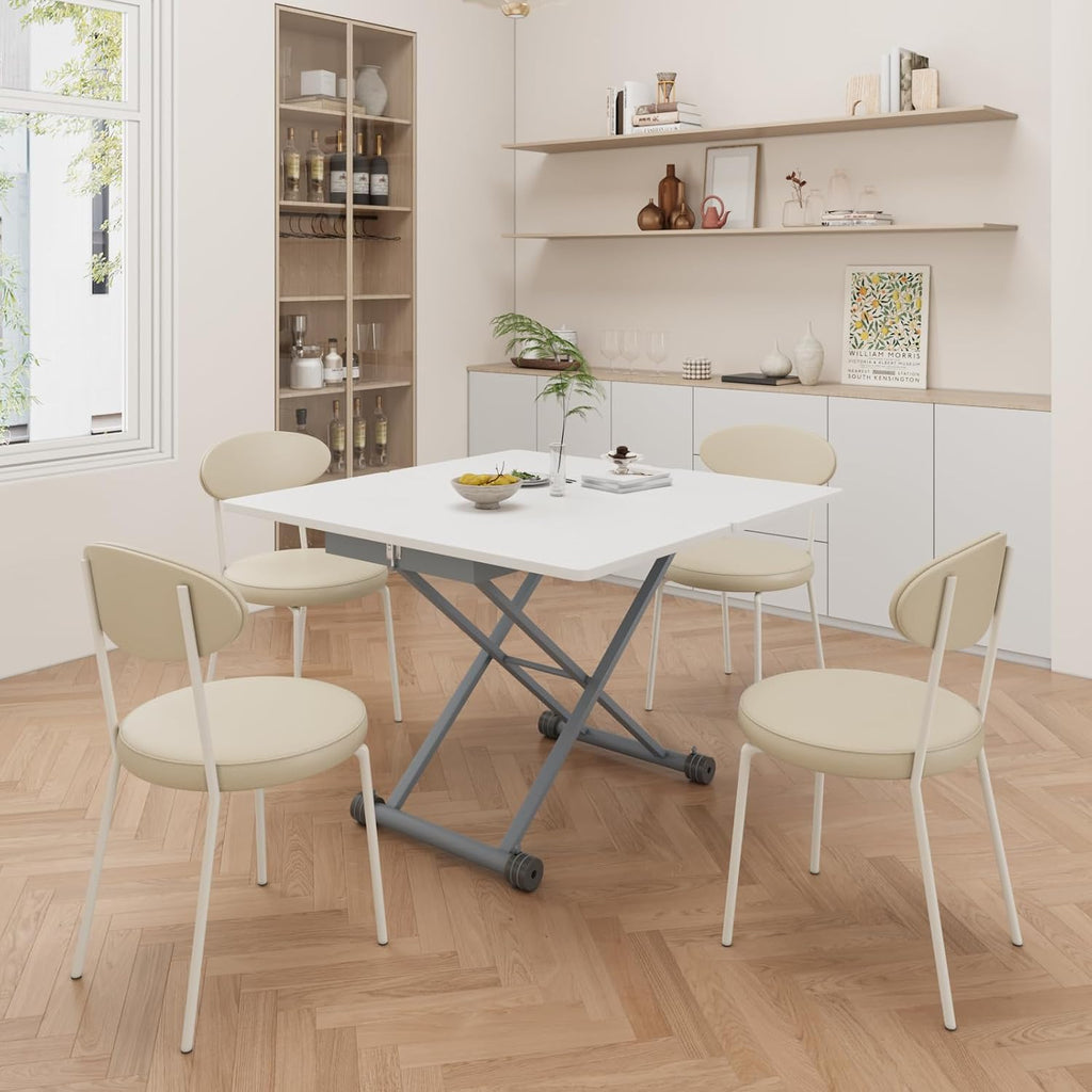 XINNO Height-Adjustable Extendable Folding Coffee Table