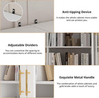 VALORIS Bookcase with Glass Doors
