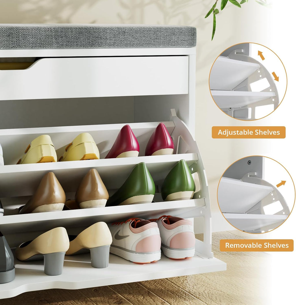 MOOS Series Shoe Bench Compartment & Under-Seat Storage