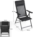 NAREA Set of 2 Folding Camping Chairs