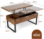 SEPA Synchronized Lift-Top Folding Coffee Table