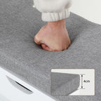 MOOS Series Shoe Bench with 1 Compartment, 3 Shoe Cubbies & Under-Seat Storage