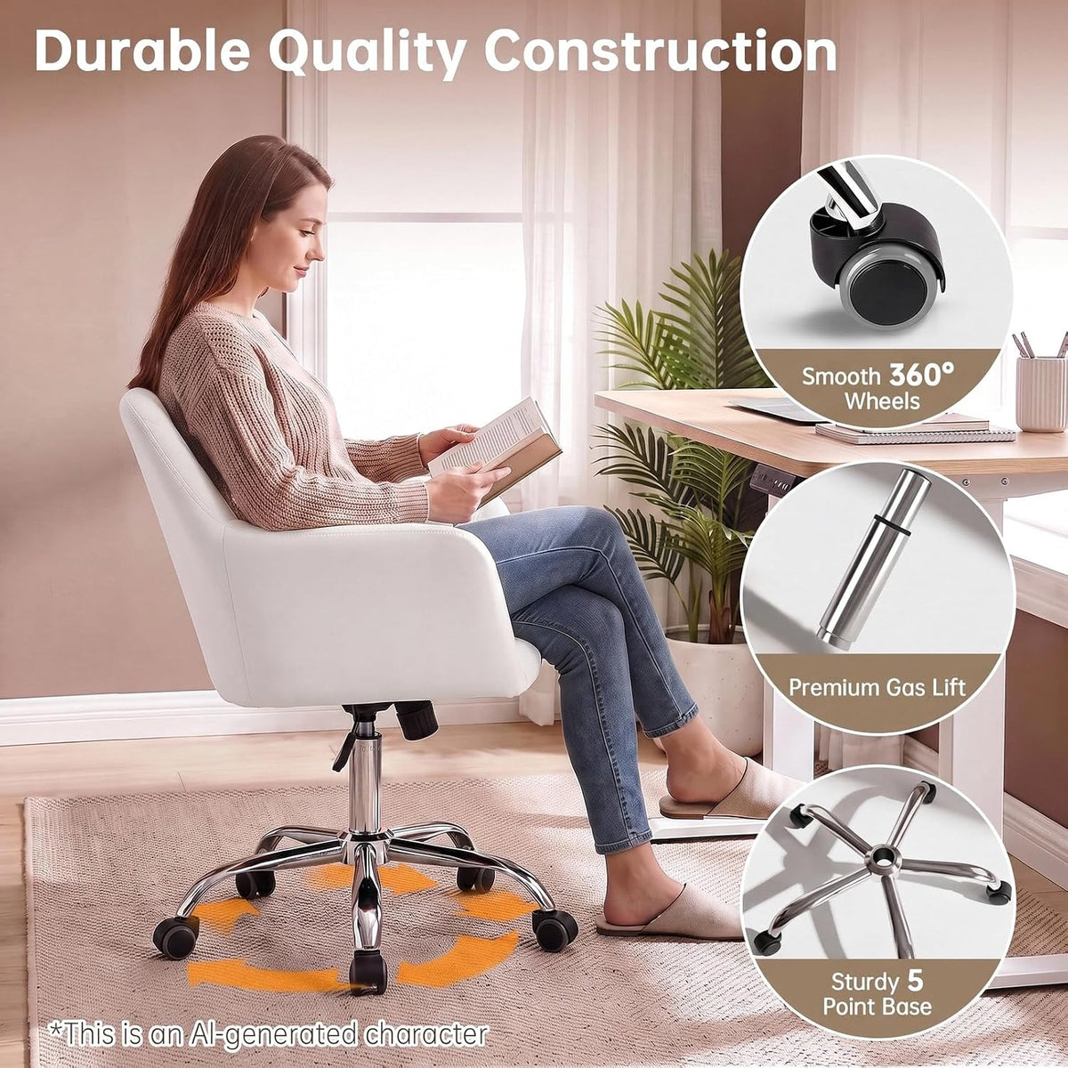 VOWNER Adjustable Velvet Chair