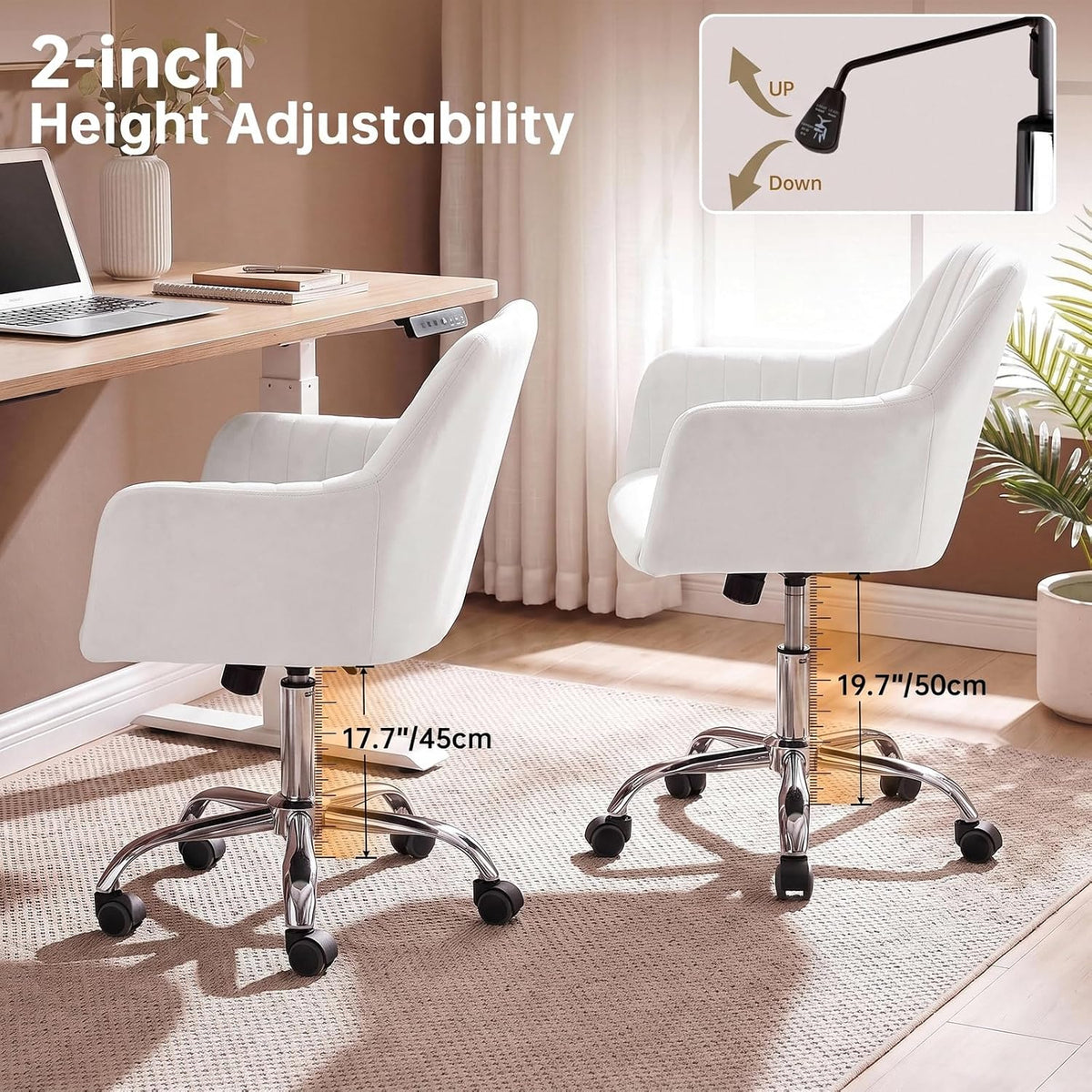 VOWNER Adjustable Velvet Chair