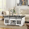 KOPPLI Synchronized Lift-Top Coffee Table with Barn Door
