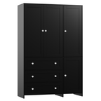 ELARA Mirrored Armoire Wardrobe 47.3" W x 18.9" D x 71" H
