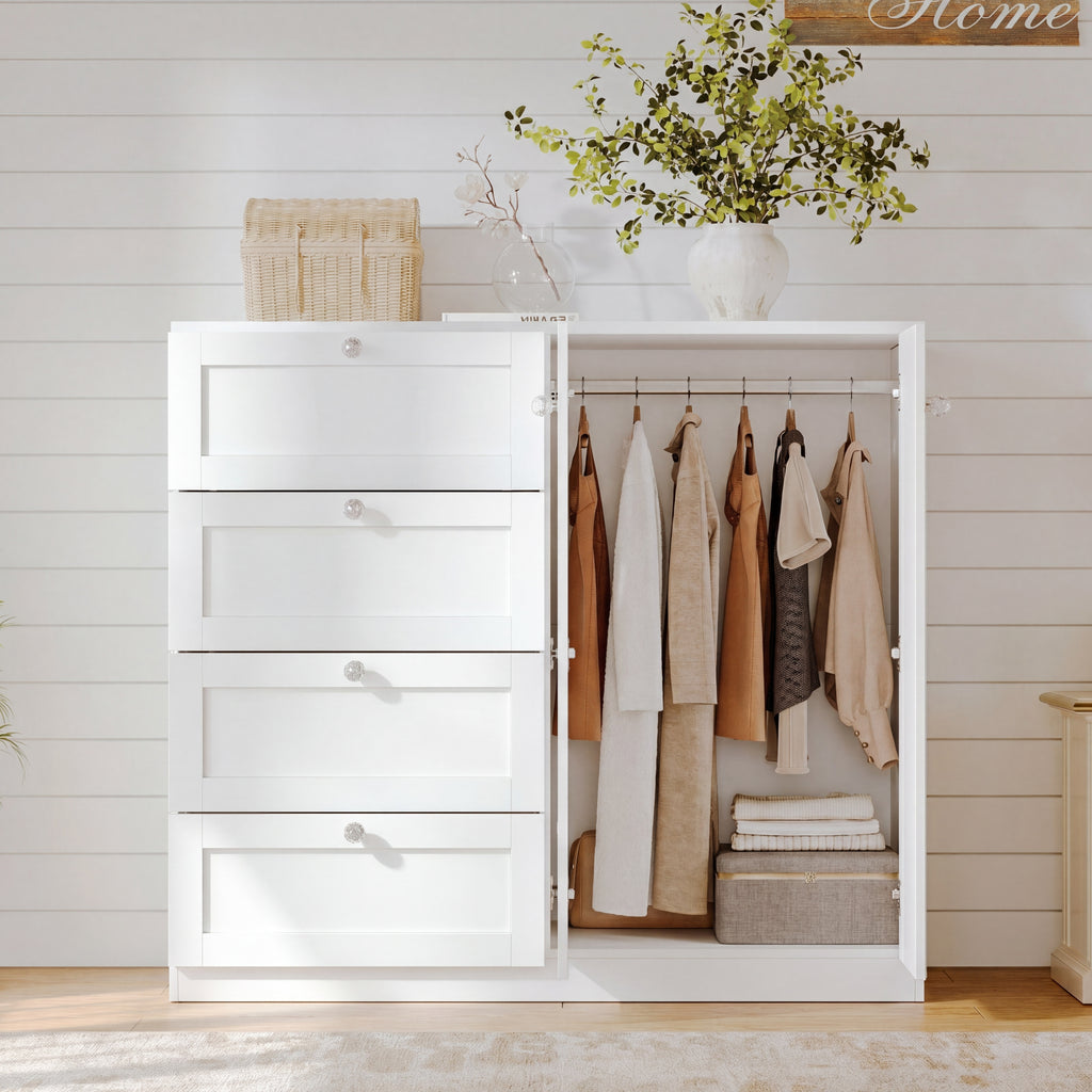 ELARA 43" H Low Armoire Wardrobe Closet
