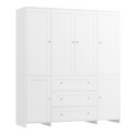 ELARA Mirrored Armoire Wardrobe 63" W x 18.9" D x 71" H