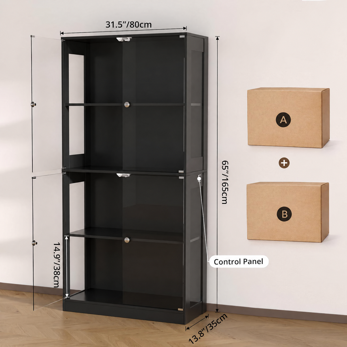 KINETIS Display Cabinet with Lights