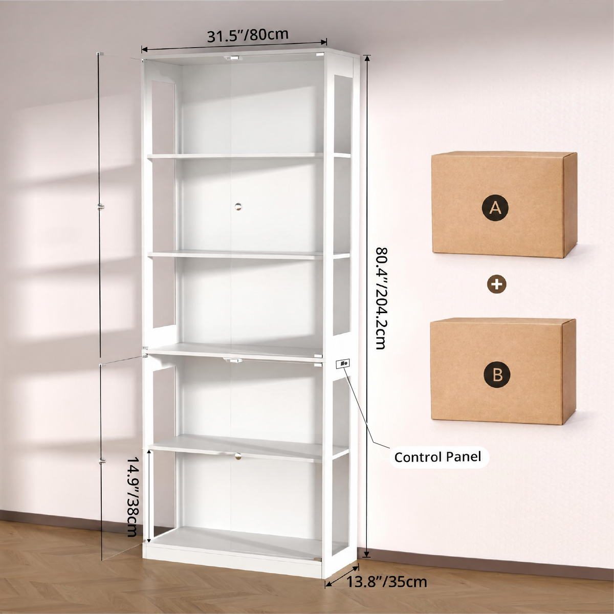 KINETIS Display Cabinet with Lights