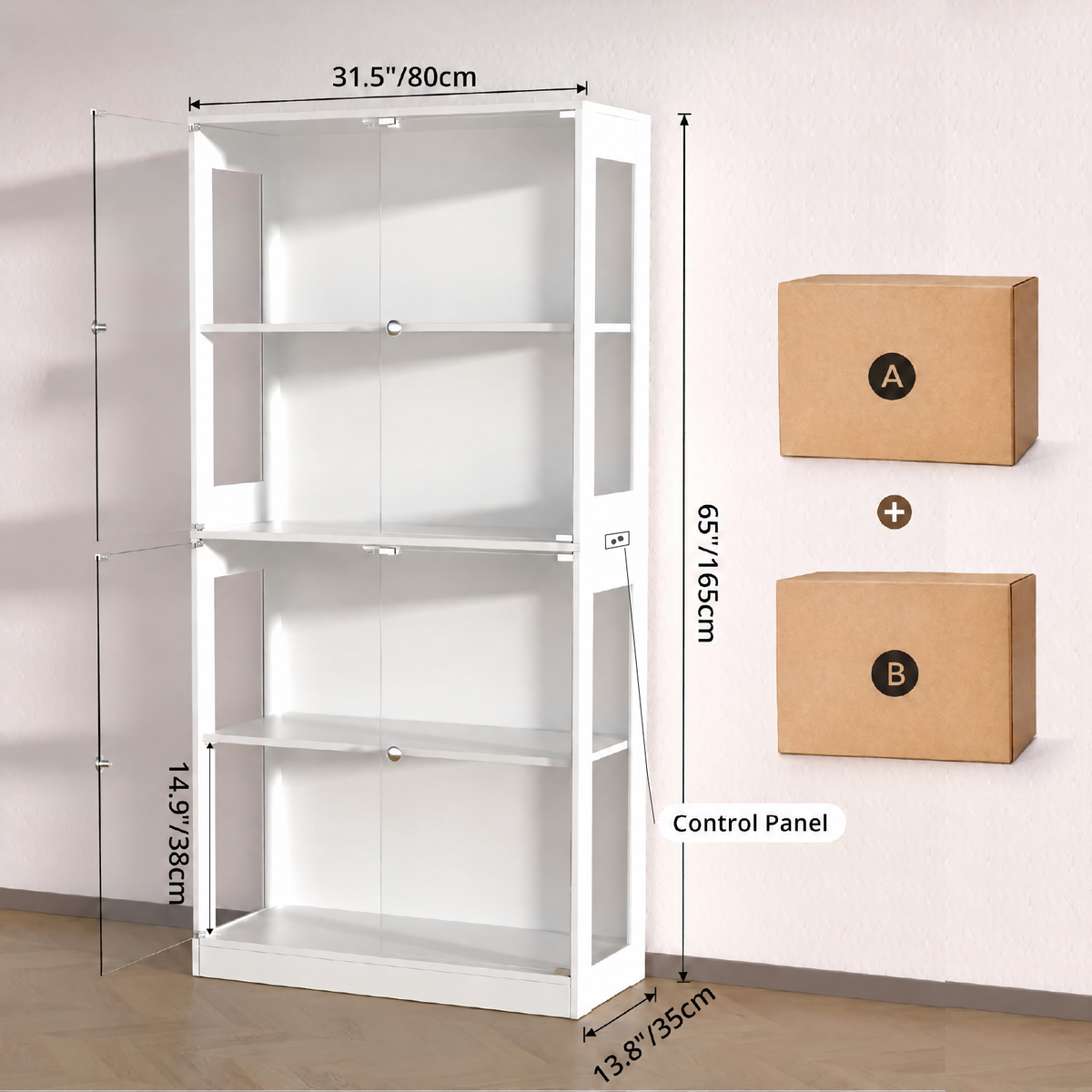KINETIS Display Cabinet with Lights