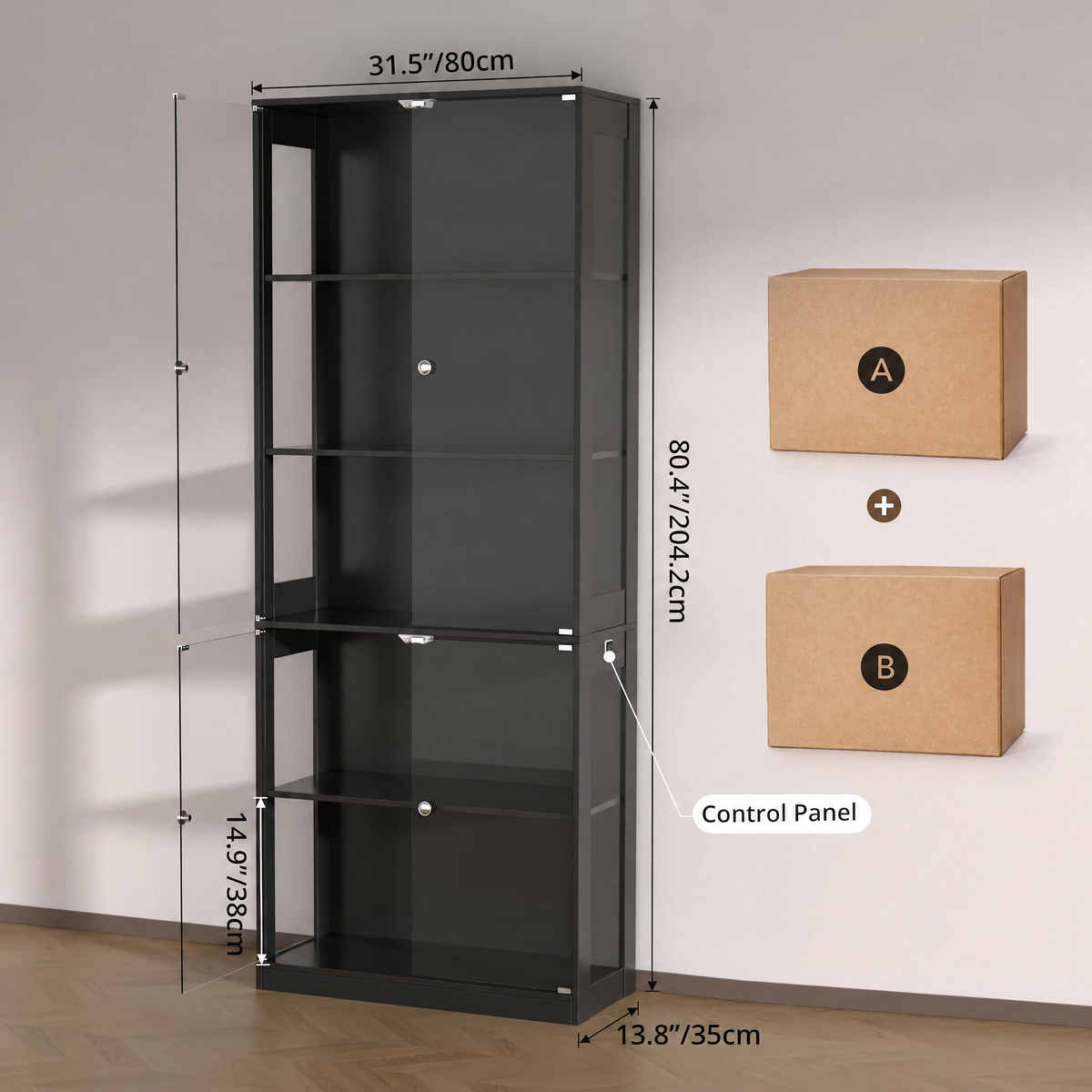 KINETIS Display Cabinet with Lights