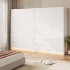 KIRA 47.3" W Handleless LED Wardrobe with Mirror