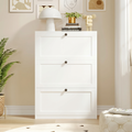 MELL Series 9.4"D Slim Shoe Cabinet with 3 Compartments