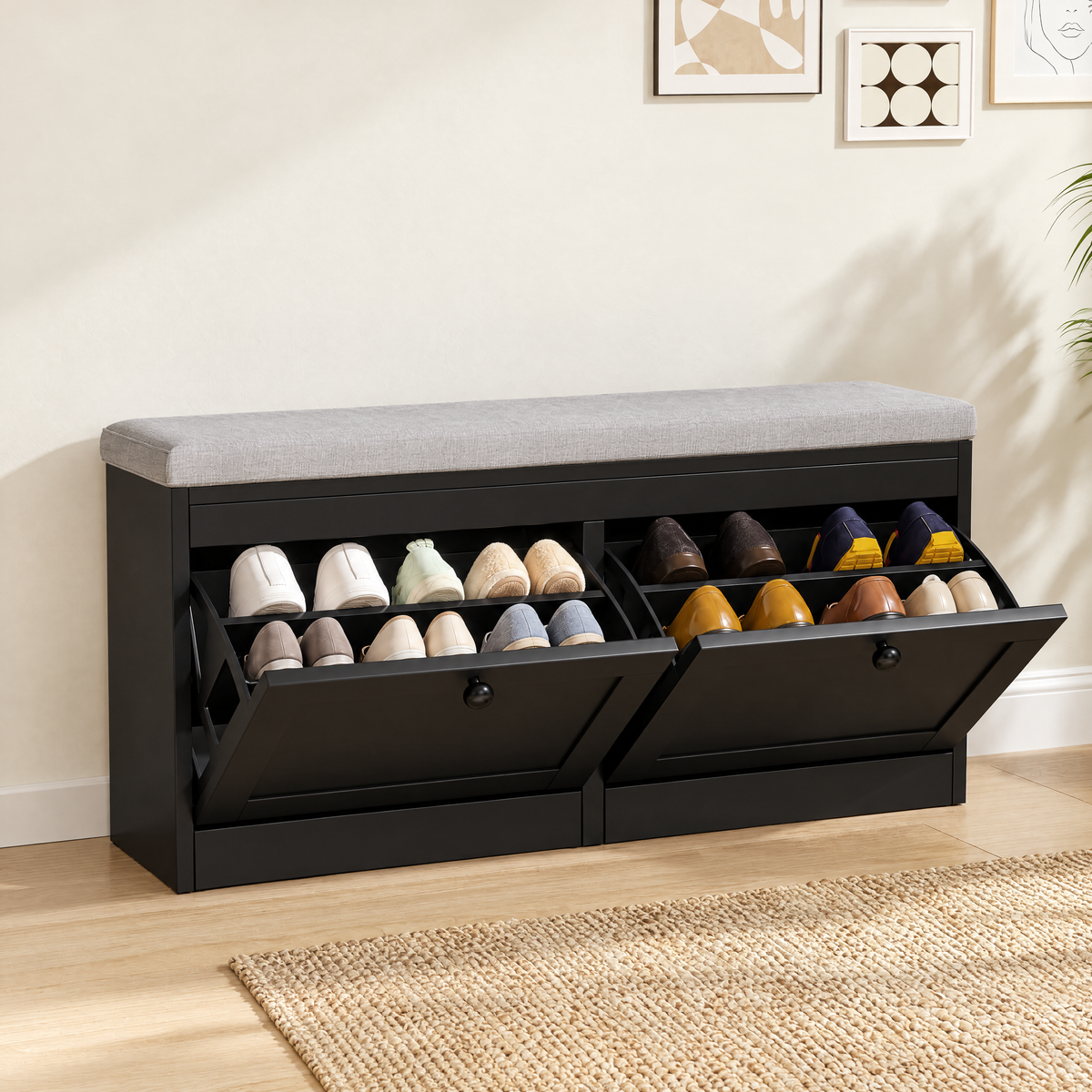 MELL Series Shoe Bench with 2 Compartments