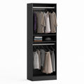 NORRI Freestanding Walk-in Open Wardrobe Closet System Black