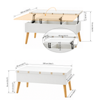 SEPA Adjustable Folding-Top Coffee Table