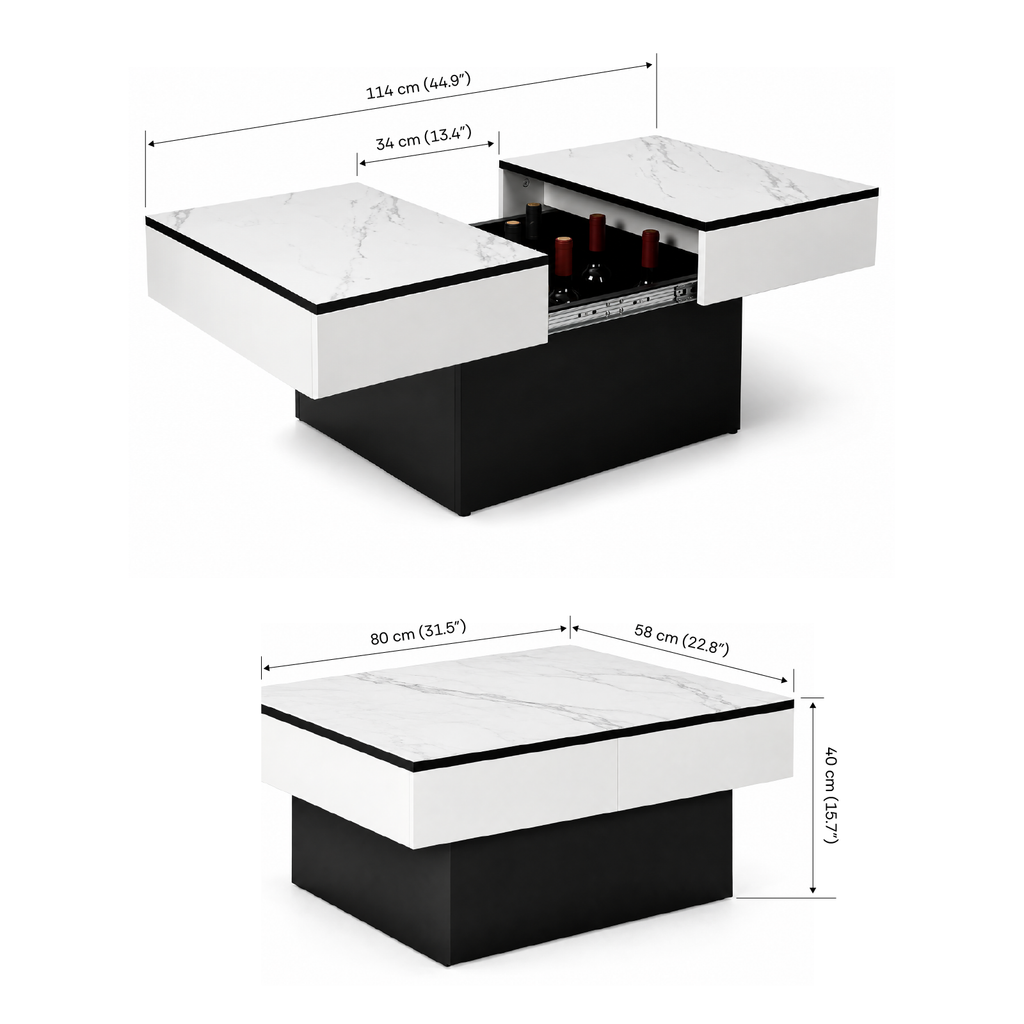 SLIDOR Sliding Storage Coffee Table
