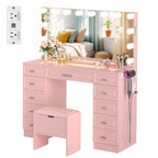 AUVY Lighted Vanity with Magnifying Mirror & Bluetooth Speaker
