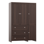 ELARA Mirrored Armoire Wardrobe 47.3" W x 18.9" D x 71" H