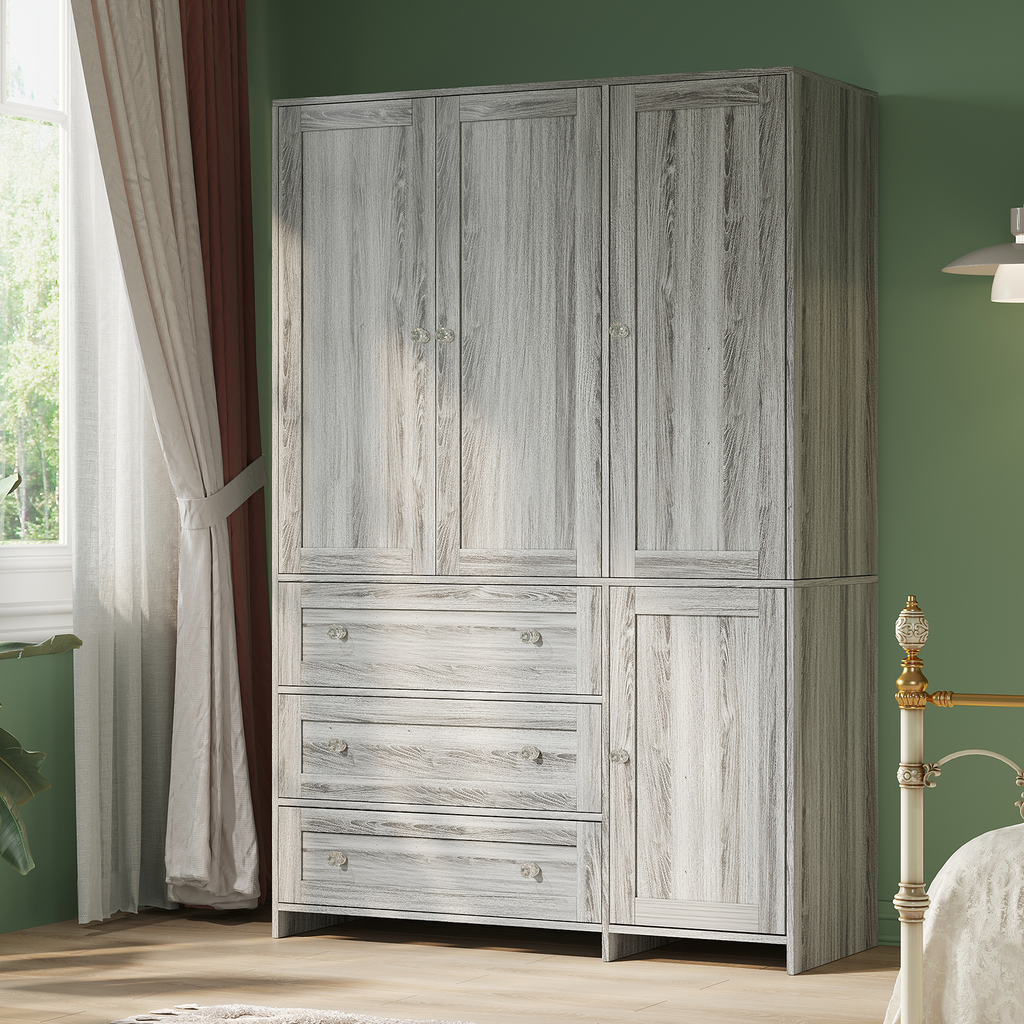 ELARA 47.3" W Mirrored Armoire Wardrobe