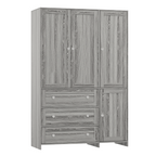 ELARA Mirrored Armoire Wardrobe 47.3" W x 18.9" D x 71" H