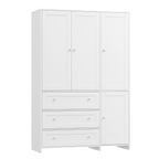 ELARA Mirrored Armoire Wardrobe 47.3" W x 18.9" D x 71" H