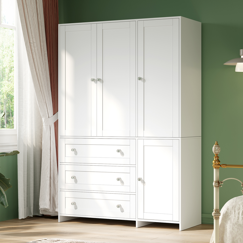ELARA 47.3" W Mirrored Armoire Wardrobe