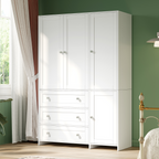 ELARA 47.3" W Mirrored Armoire Wardrobe