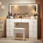 MONO 47.2" Vanity Desk with Lighted Mirror