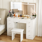 MONO 43" Vanity Desk with Lighted Mirror